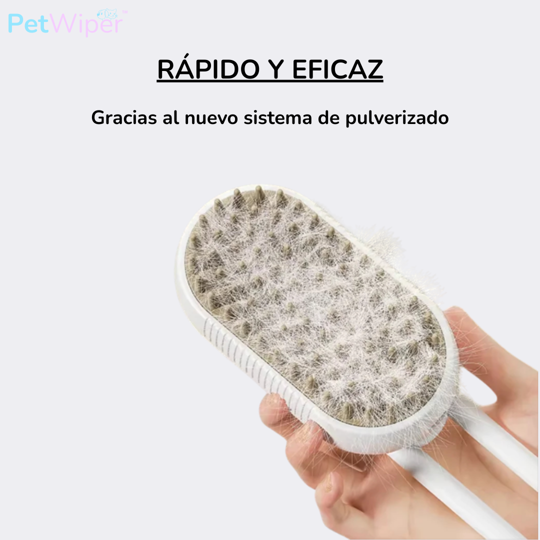 Cepillo 3 en 1 PetWiper MistyBrush™ - Limpieza profunda