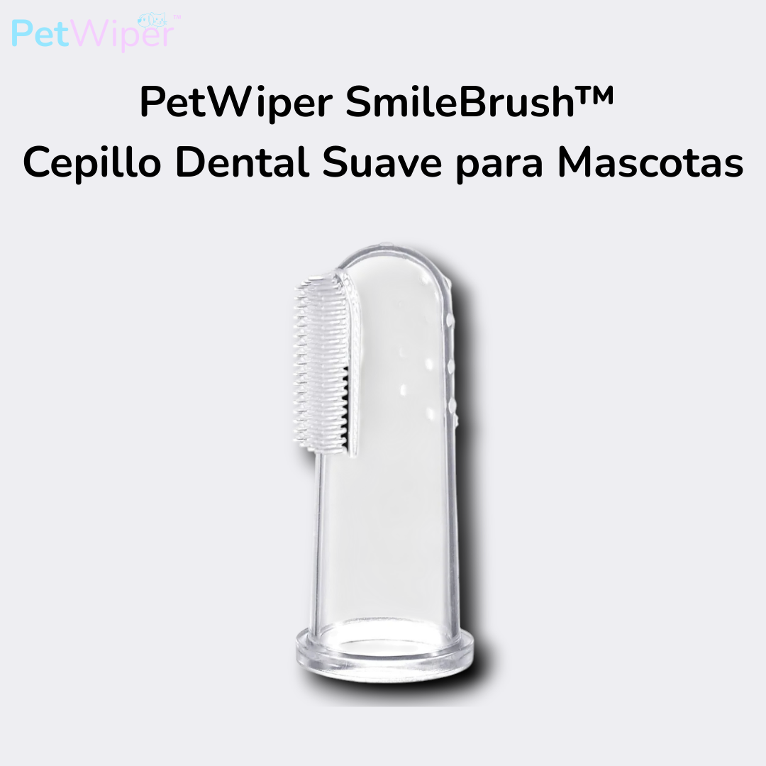 PetWiper SmileBrush™ – Cepillo Dental Suave para Mascotas
