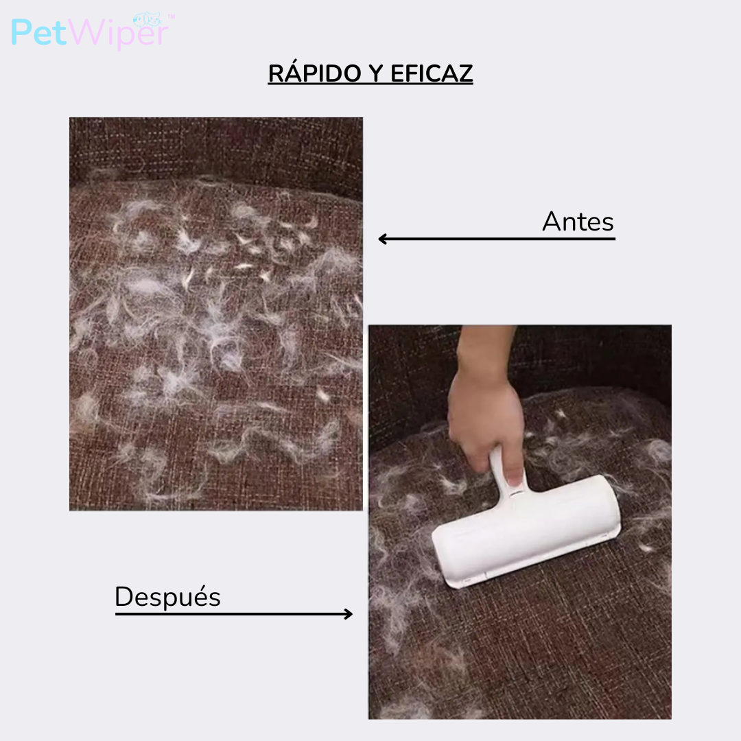 Cepillo quita pelos PetWiper™ - Limpieza rápida y sin recambios