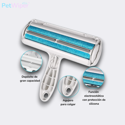 Cepillo quita pelos PetWiper™ - Limpieza rápida y sin recambios
