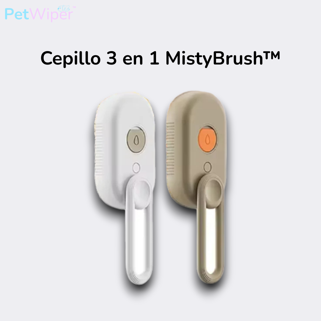 Cepillo 3 en 1 PetWiper MistyBrush™ - Limpieza profunda