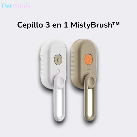 Cepillo 3 en 1 PetWiper MistyBrush™ - Limpieza profunda
